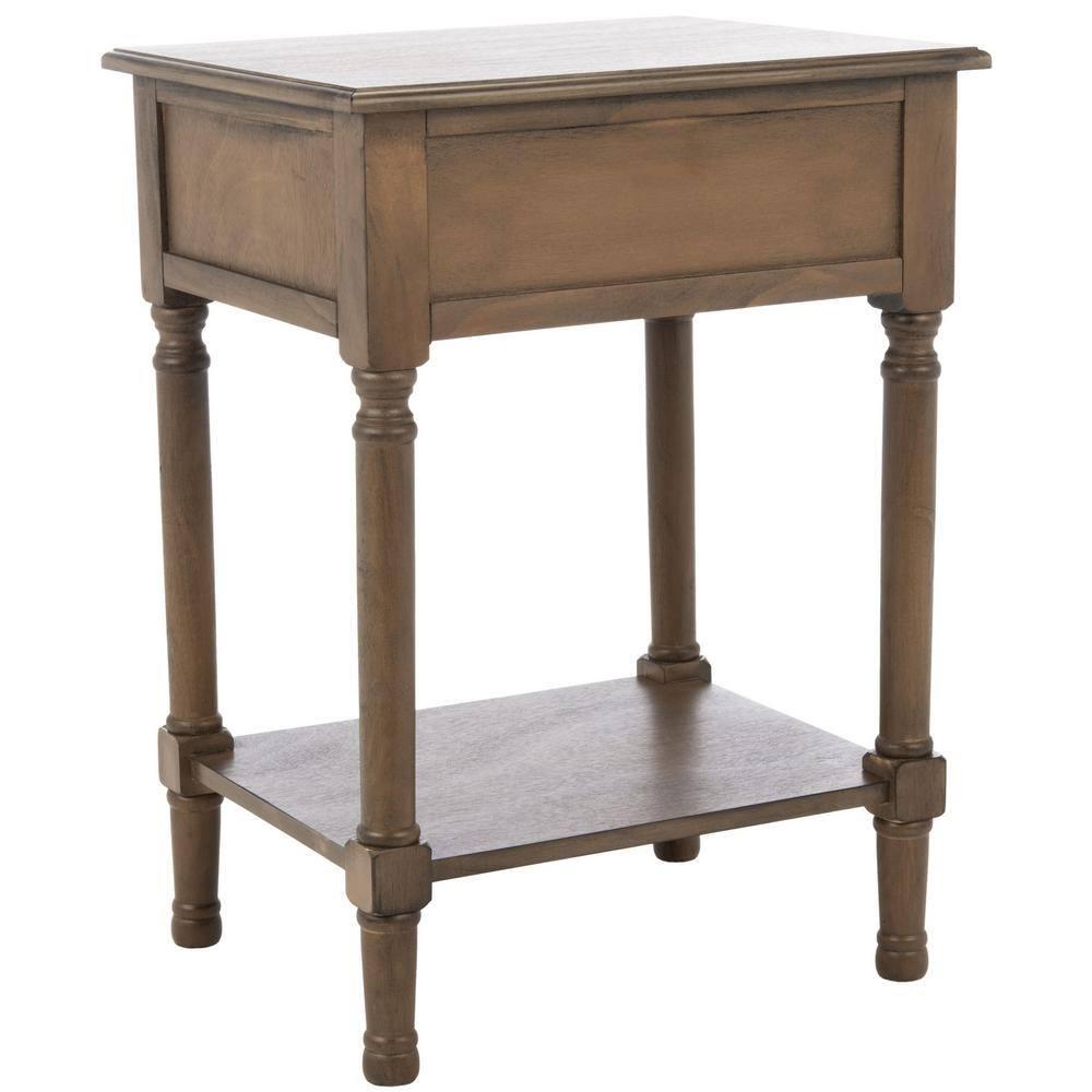 Whitney 1 Drawer Accent Table - Brown - Safavieh.
