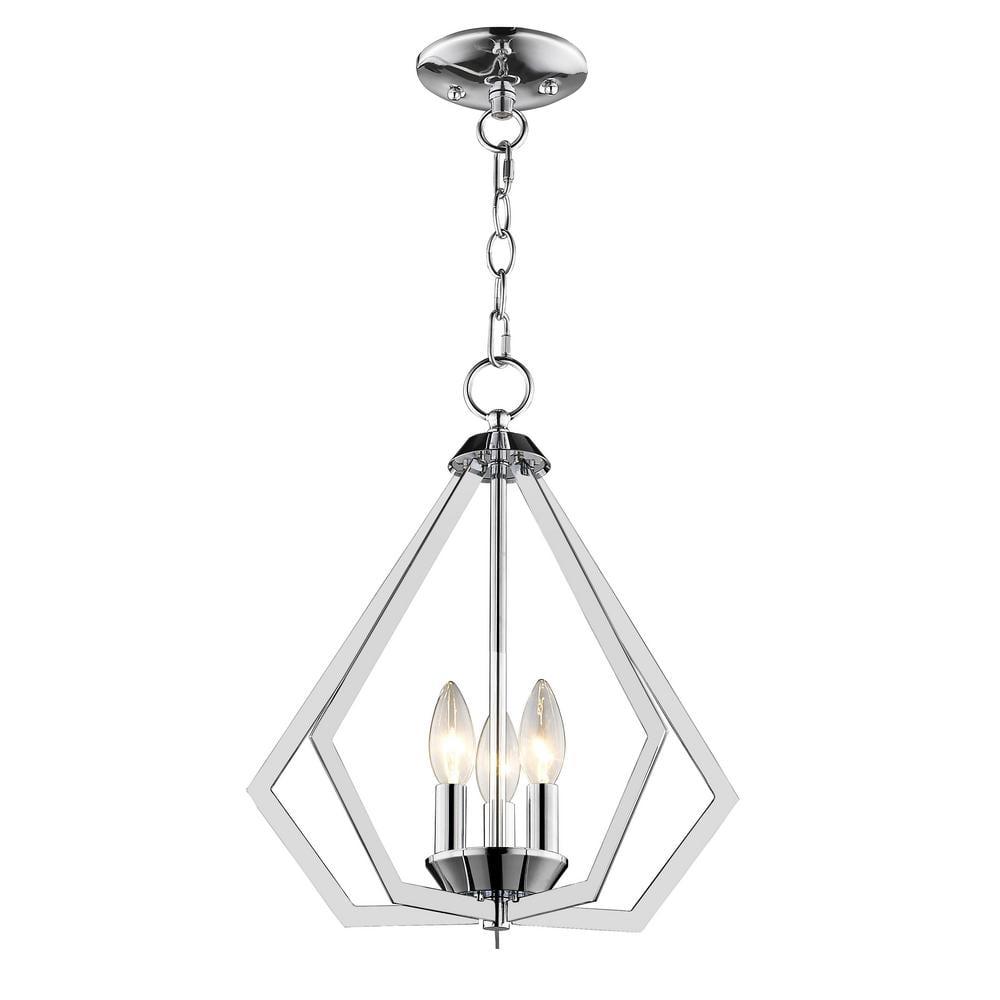 Livex Lighting Prism 3 - Light Chandelier in  Polished Chrome