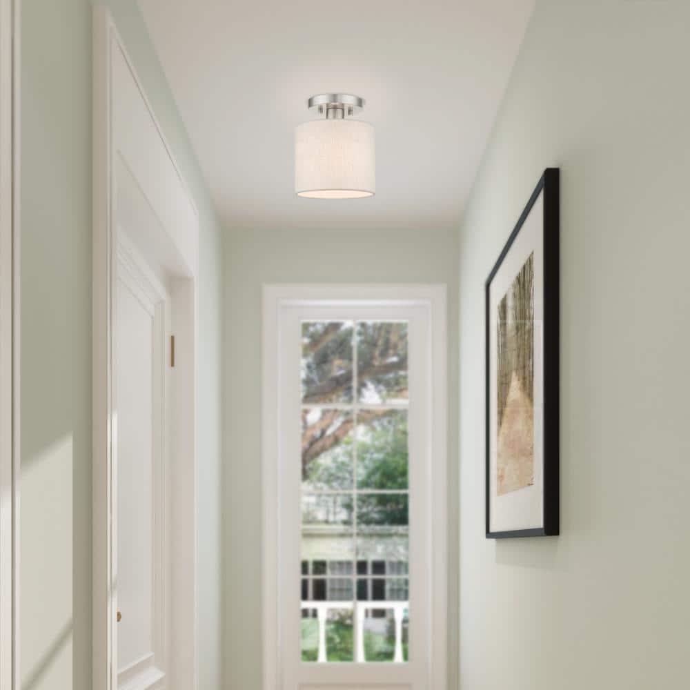 Darian Fabric Semi Flush Mount