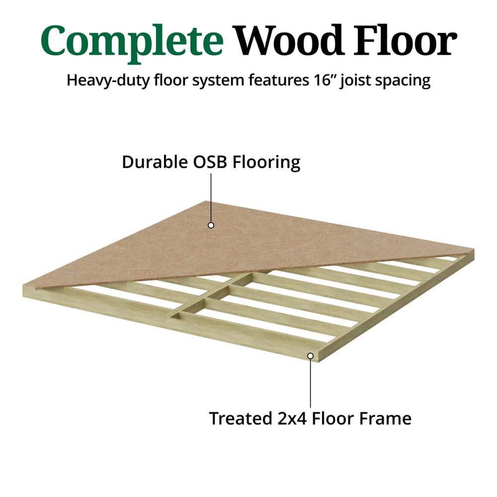 Little Cottage Co. Value Gable Outdoor Wood Storage Shed & Reviews | Wayfair