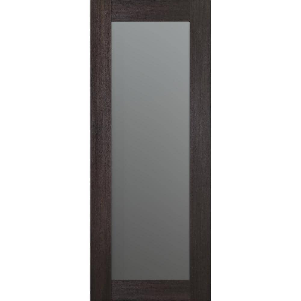 Belldinni Avon 207 Solid Manufactured Wood and Full Lite Glass  Paneled Prefinished Standard Door Slab