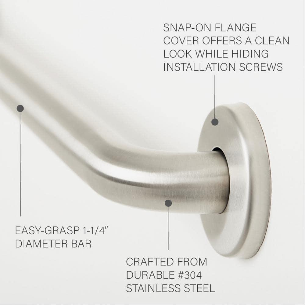 Seachrome Straight Bathroom Safety Grab Bar IGSS-160-QCR