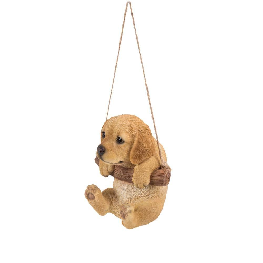 Hi-Line Gift Ltd. Hanging Golden Retriever Puppy Statue