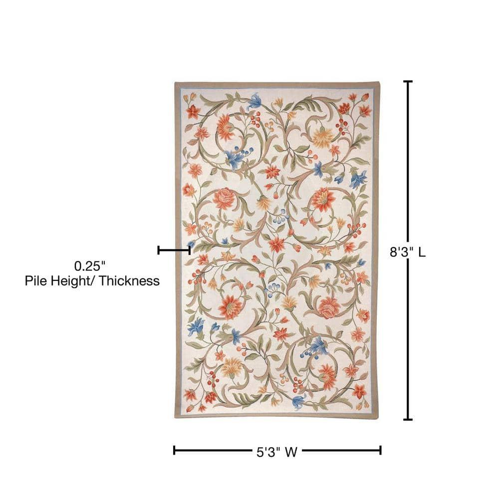 Chelsea HK248 Handmade Area Rug - 5'3"x8'3" - Ivory - Safavieh
