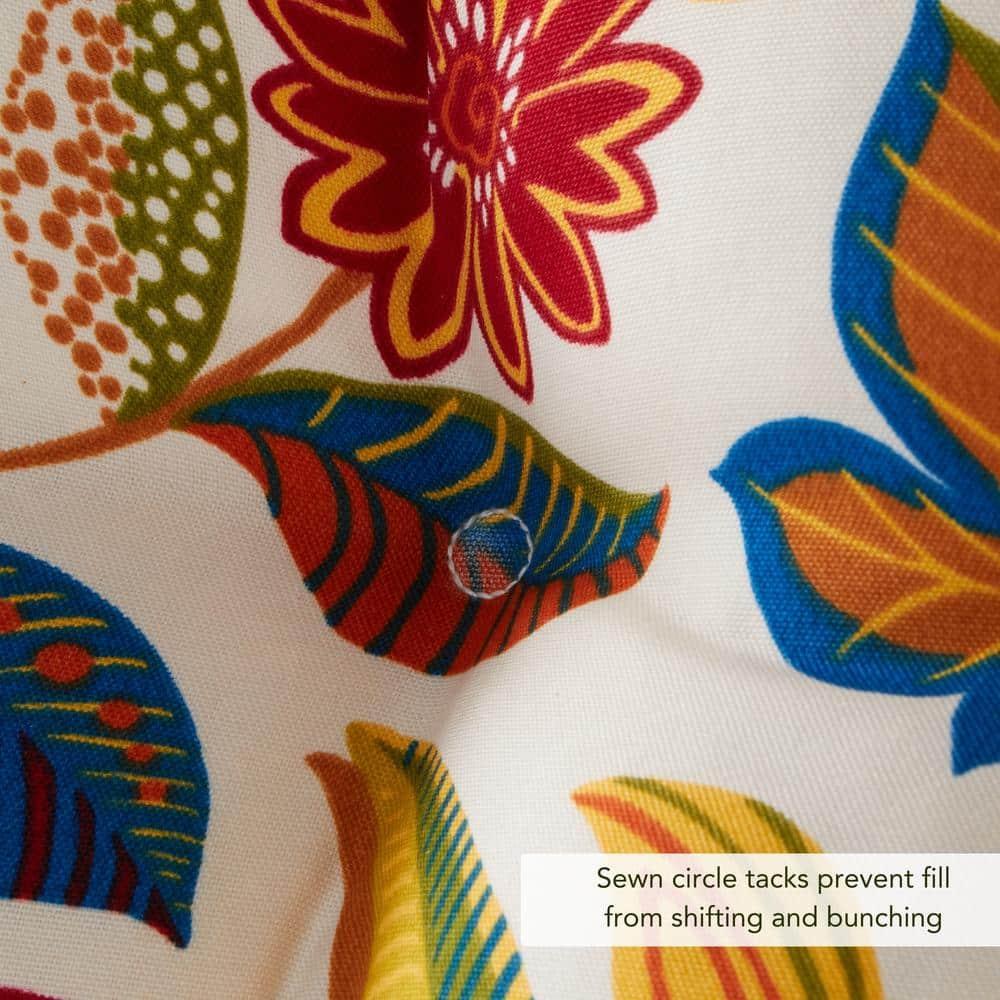Esprit Floral Traditional 21"x42.5" Outdoor Chair Cushion