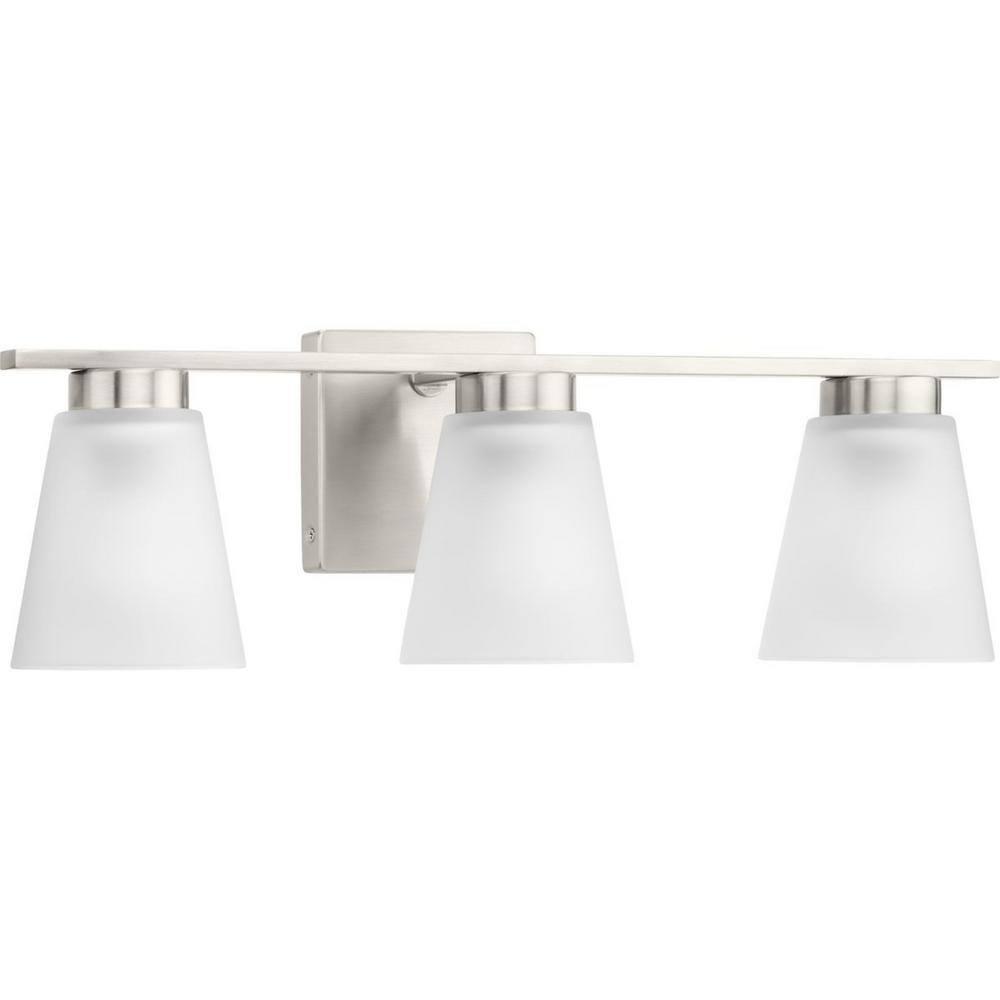 Progress Lighting Tanner 3 - Light Vanity in  Brushed Nickel