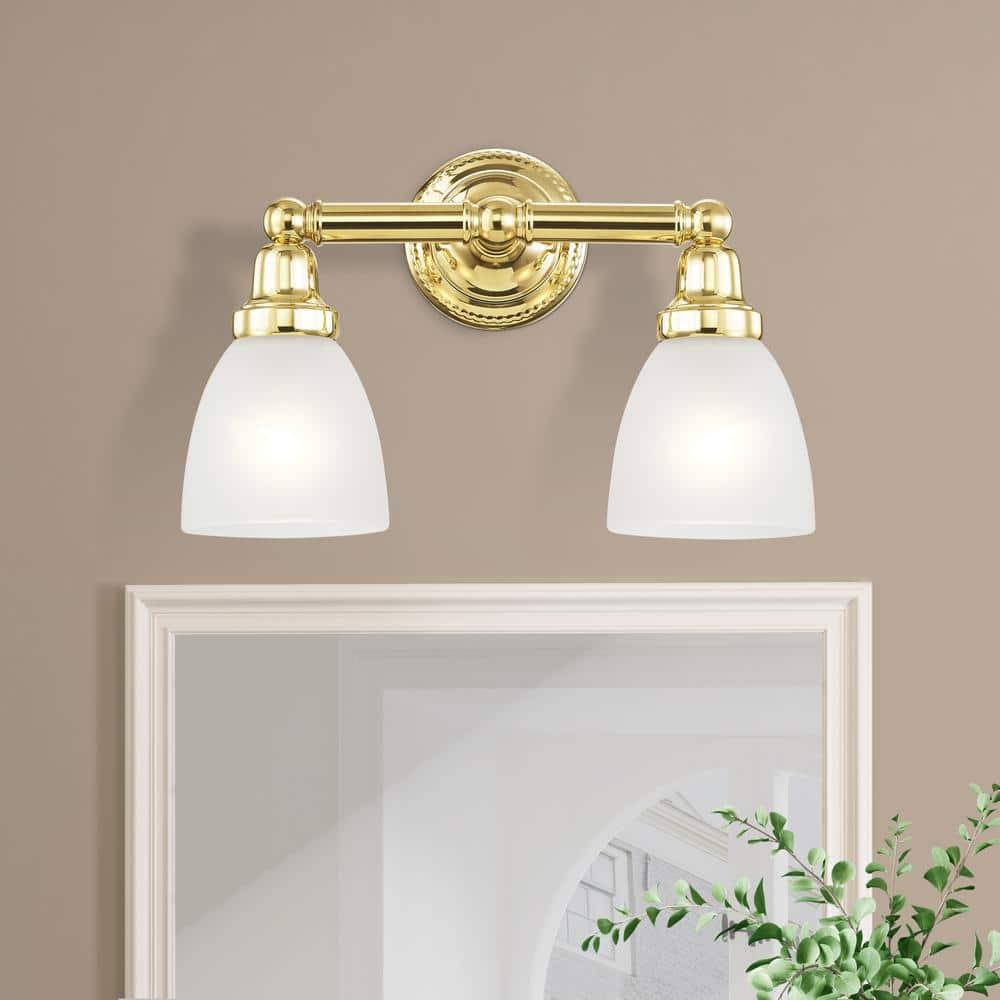 Livex Lighting Classic 2 - Light Vanity in  Polished Brass