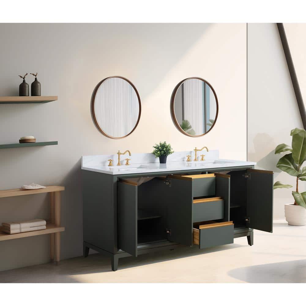 72 Double Bathroom Vanity with Top