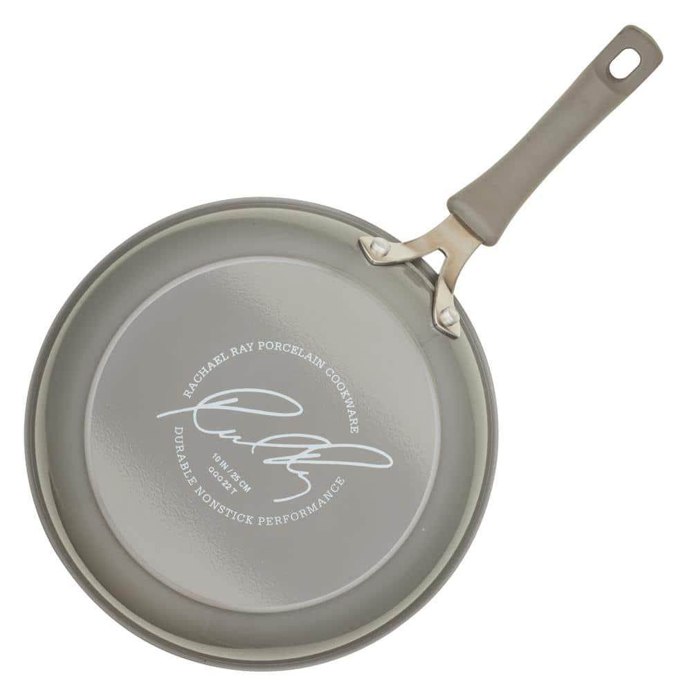Rachael Ray Rachael Ray Cook & Create Nonstick Cookware Pots and Pans Set, 6 Piece, Gray