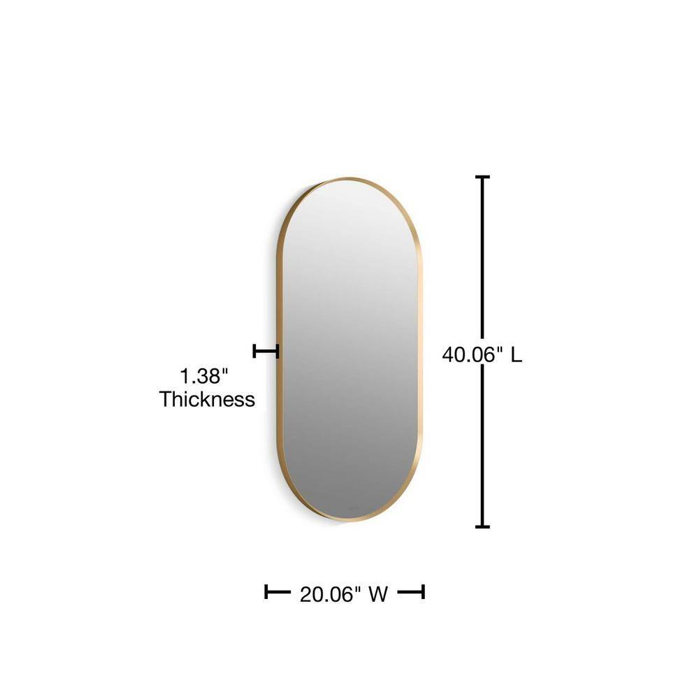 Essential Capsule Wall Mirror, Bathroom/Vanity Mirror with Frame