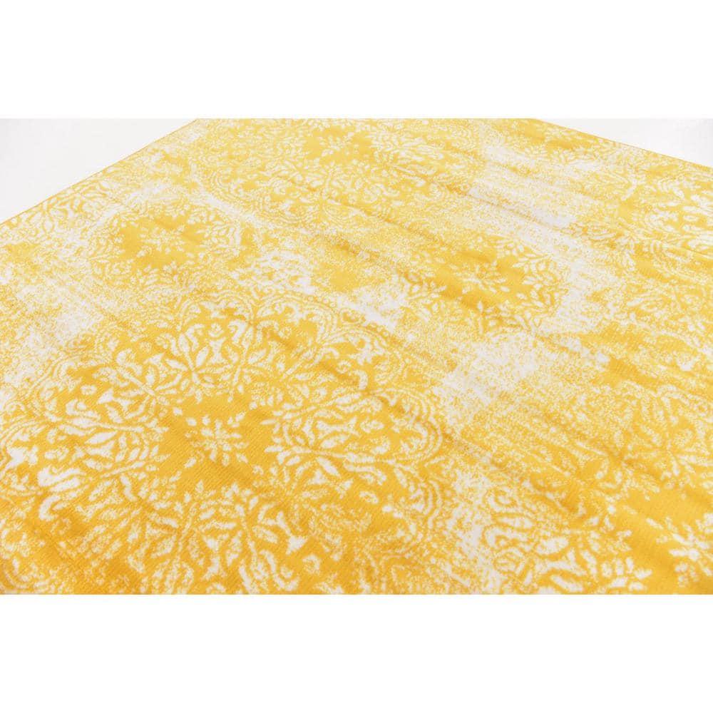 Unique Loom 6' 0 x 6' 0 Sofia Grand Yellow Area Rug