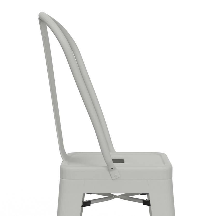 Simpli Home Fletcher Metal Contemporary Stools with Brace Support (Set of 2)