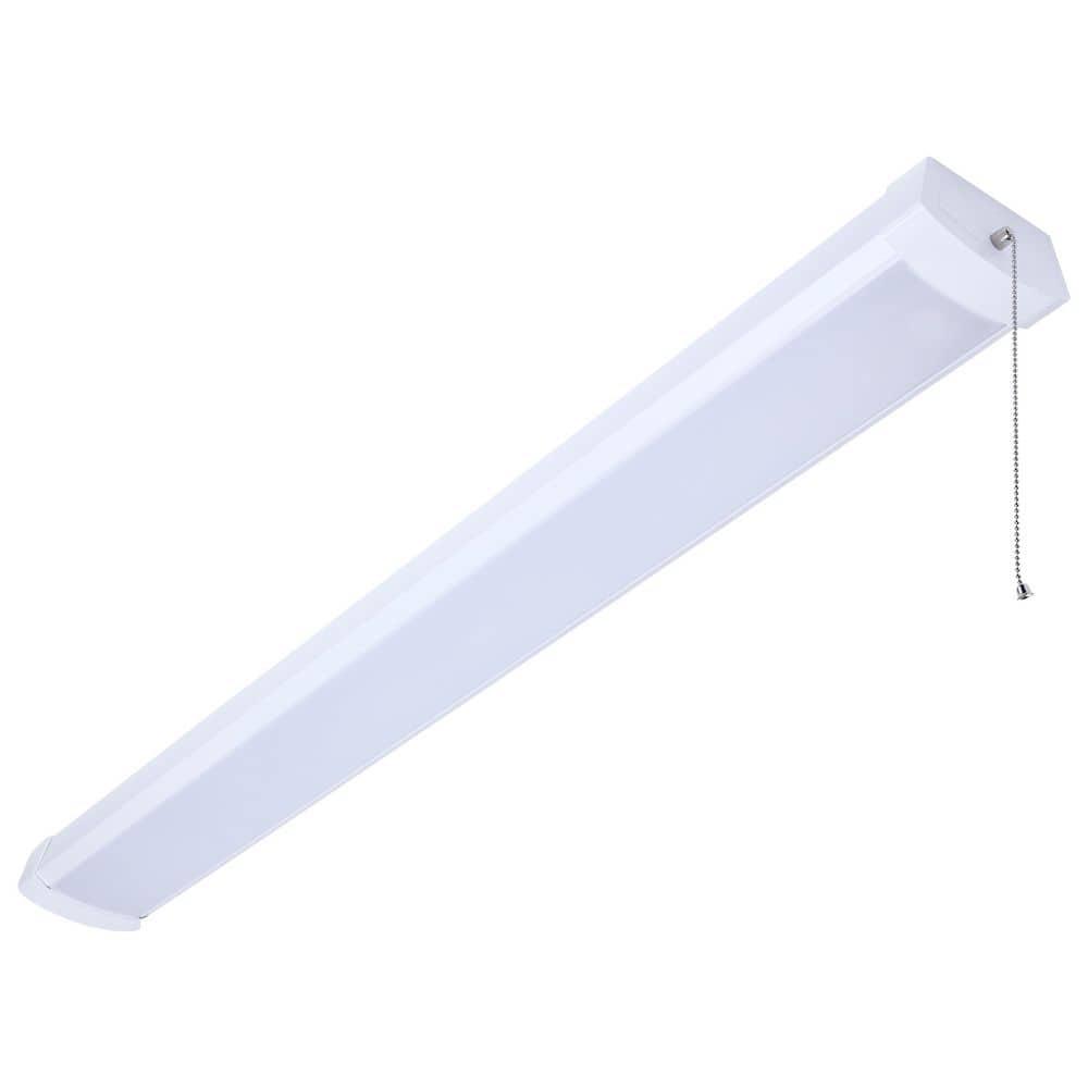 Nuvo LED 4 Foot Ceiling Wrap with Pull Chain 39 Watts 27K/30K/35K/40K/50K CCT Selectable  120 Volt