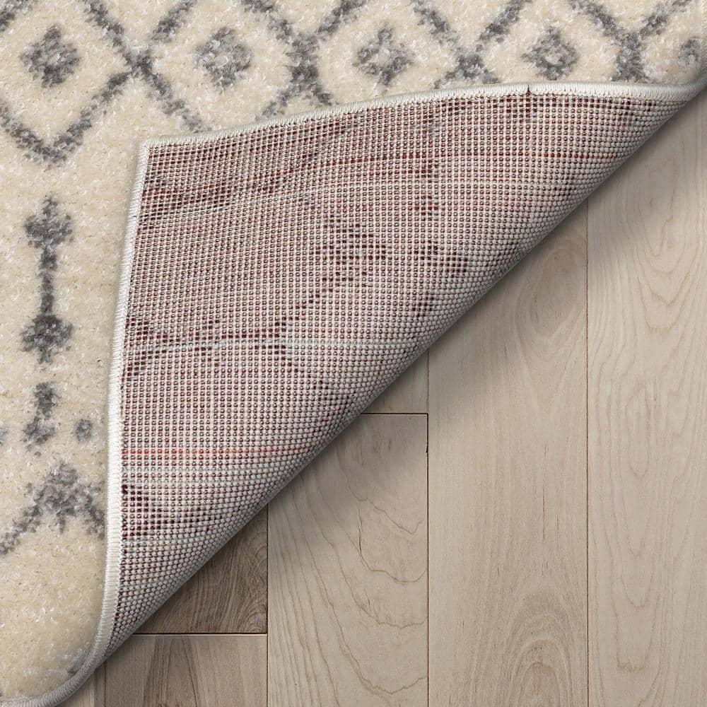 Mystic Colette Moroccan Trellis Ivory Grey Area Rug