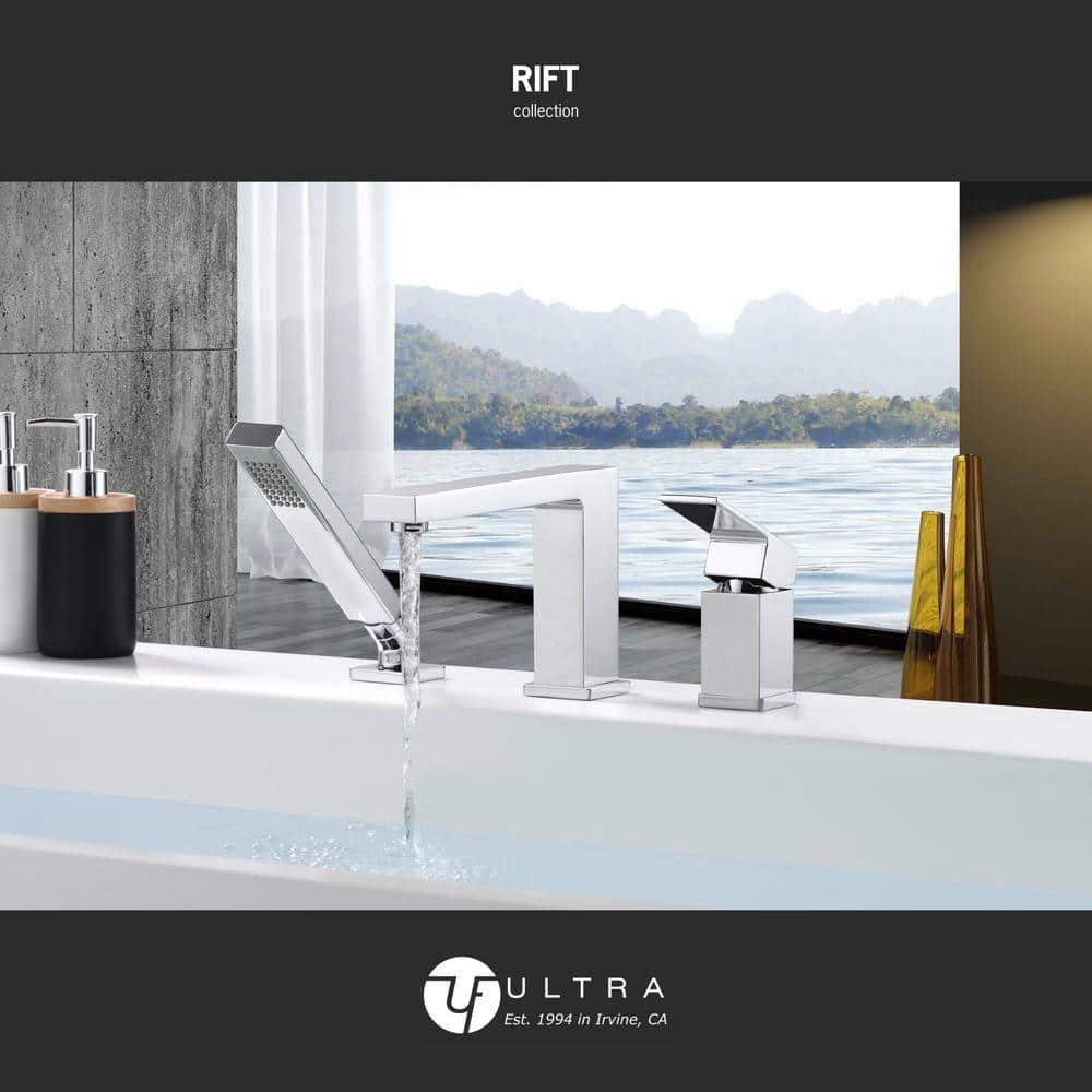 Rift 1 Handle Bathroom Roman Tub Faucet