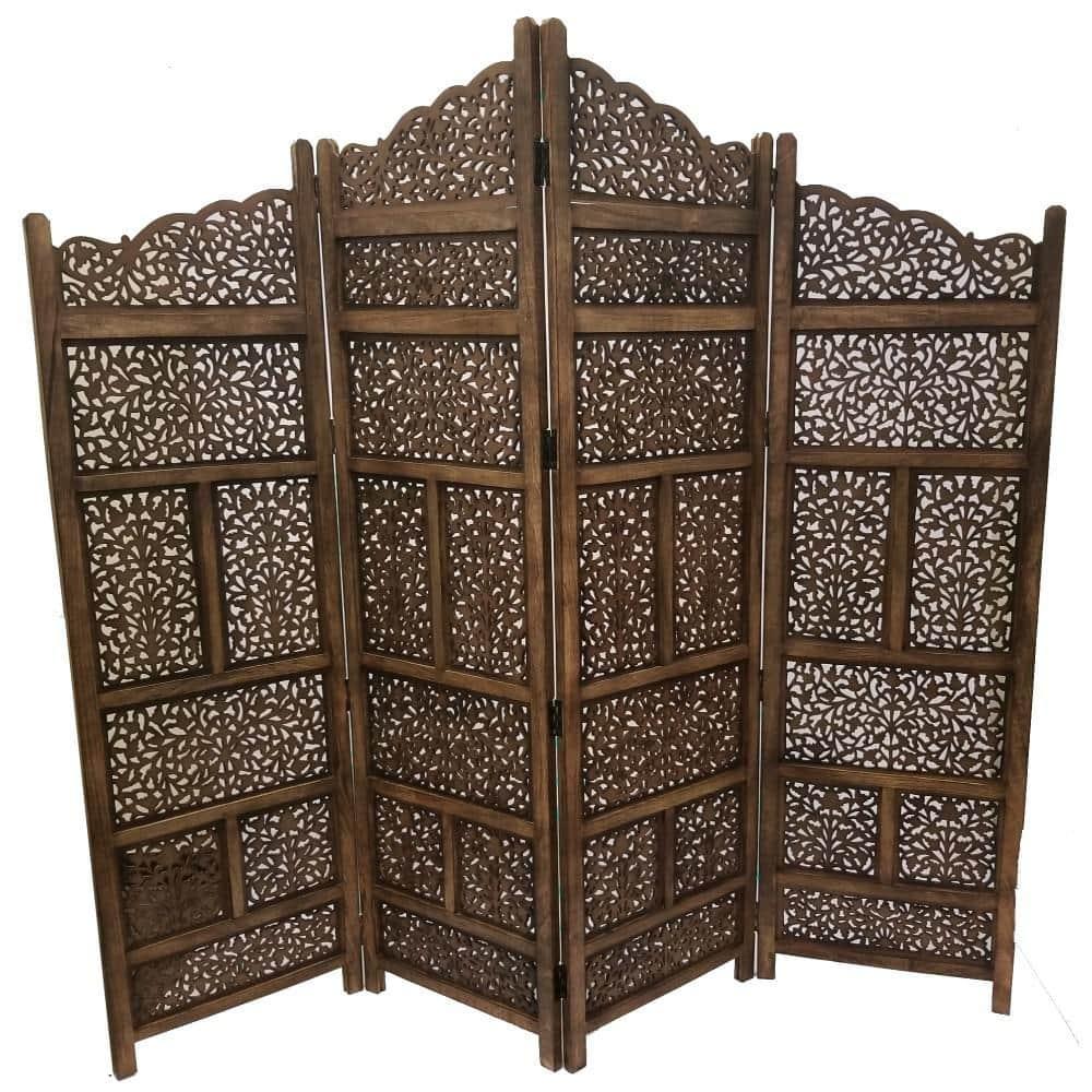 Lark Manor™ Guimond 80'' W x 71'' H 4 - Panel Folding Room Divider