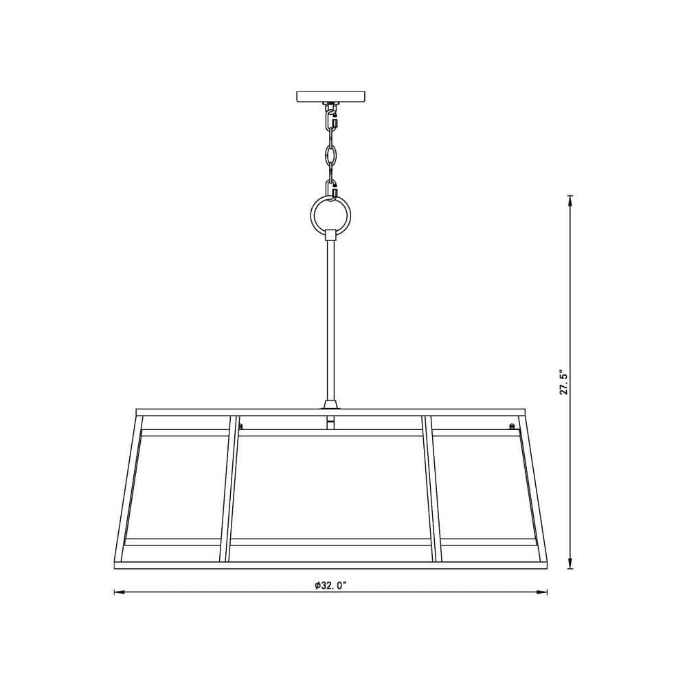 Z-Lite Lenyx 8 - Light Chandelier in  Rubbed Brass