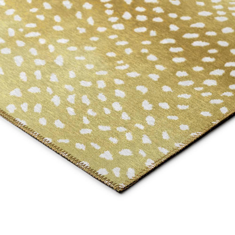 Addison Rugs Indoor/ Outdoor Addison Safari Gazelle Animal Print Washable Area Rug 1'8" x 2'6" - Gilded