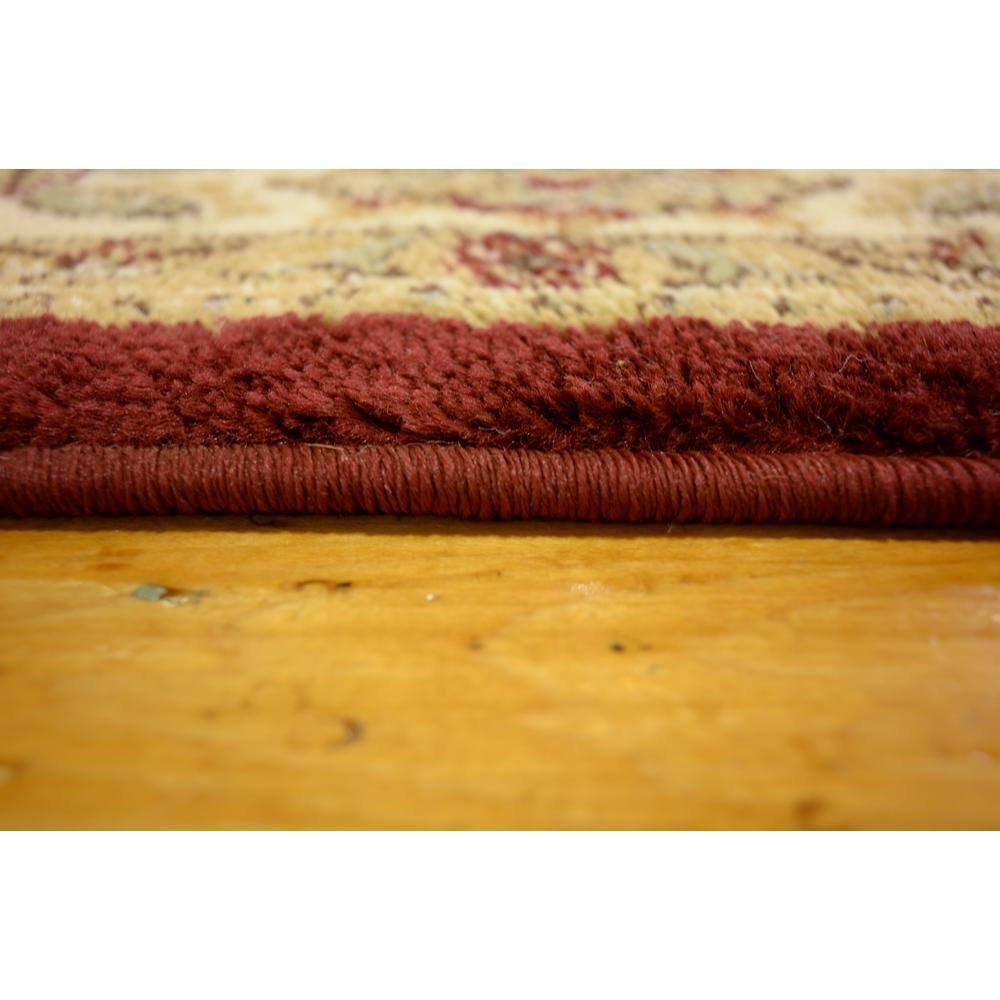 Unique Loom Voyage Collection Area Rug - Reddington (4' 1" Square Red/Cream)