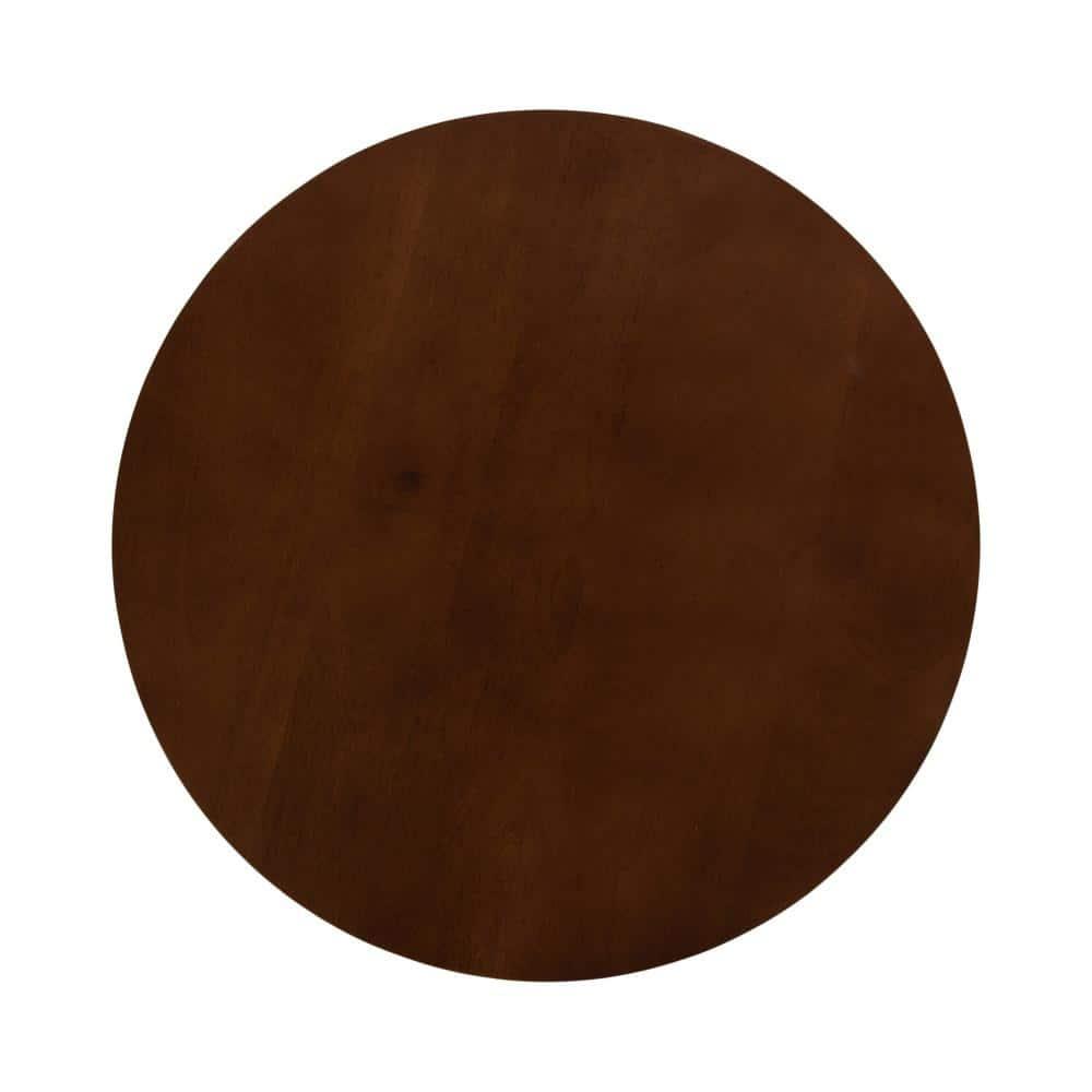 Kate and Laurel Faiza Wood Side Table, 18x18x20, Walnut Brown