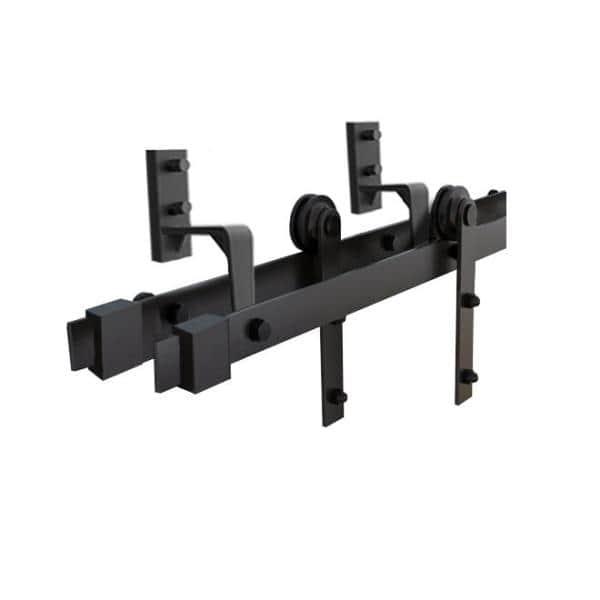 Calhome 84'' Solid Wood Paneled Painted with Installation Hardware Kit Barn Door