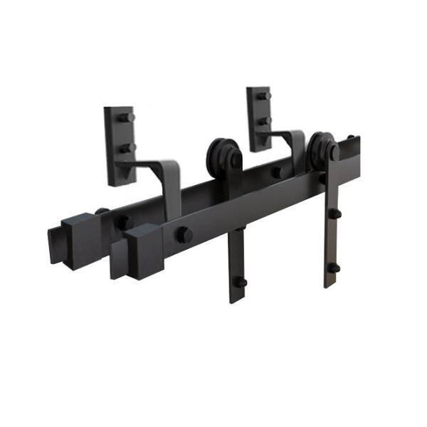 Calhome 84'' Solid Wood Paneled Painted with Installation Hardware Kit Barn Door