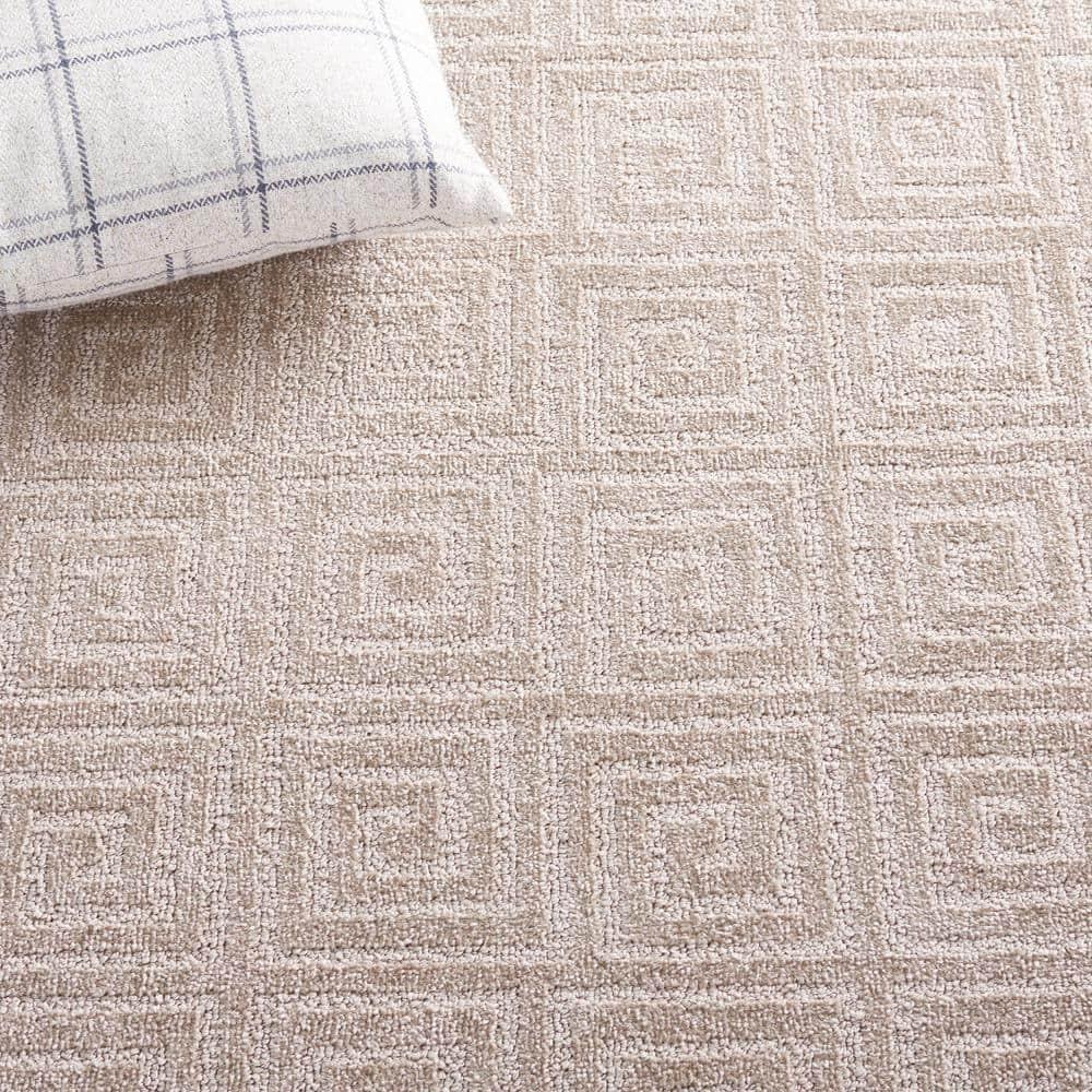 Pattern and Solid PNS412 Power Loomed Area Rug - Beige - 5'3"x7'6" - Safavieh.