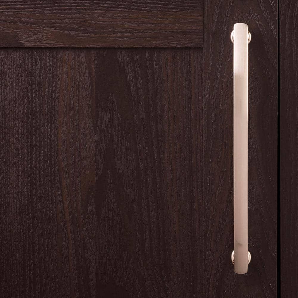 Hickory Hardware American Diner Collection Pull - 8-13/16" Center to Center Cabinet Pull Satin Nickel - Transitional, Traditional Hardware for Drawers & Cabinets (Set of 5)