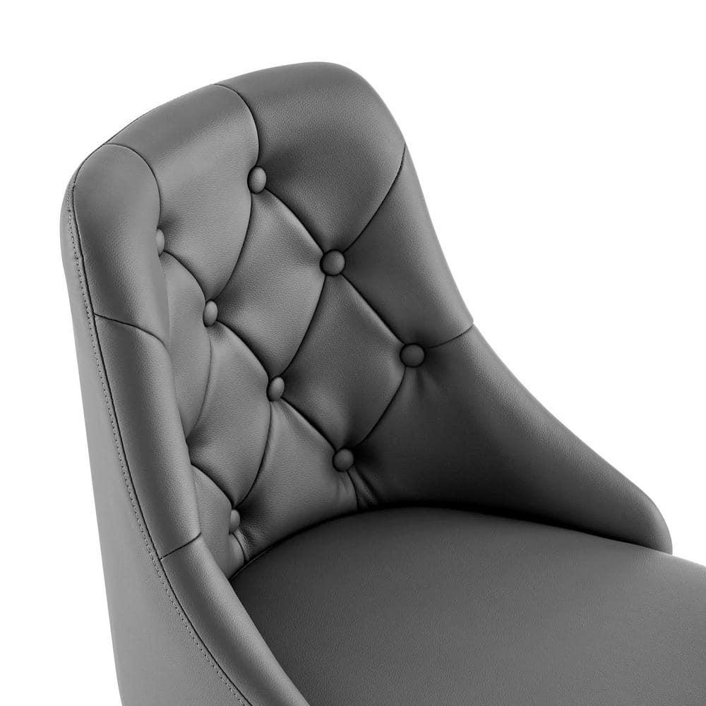 Modway Distinct Tufted Swivel Vegan Leather Office Chair