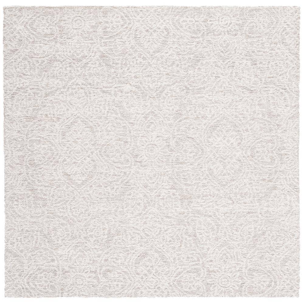 SAFAVIEH Metro Aditi Medallion Area Rug, Natural/Ivory, 8' x 8' Square