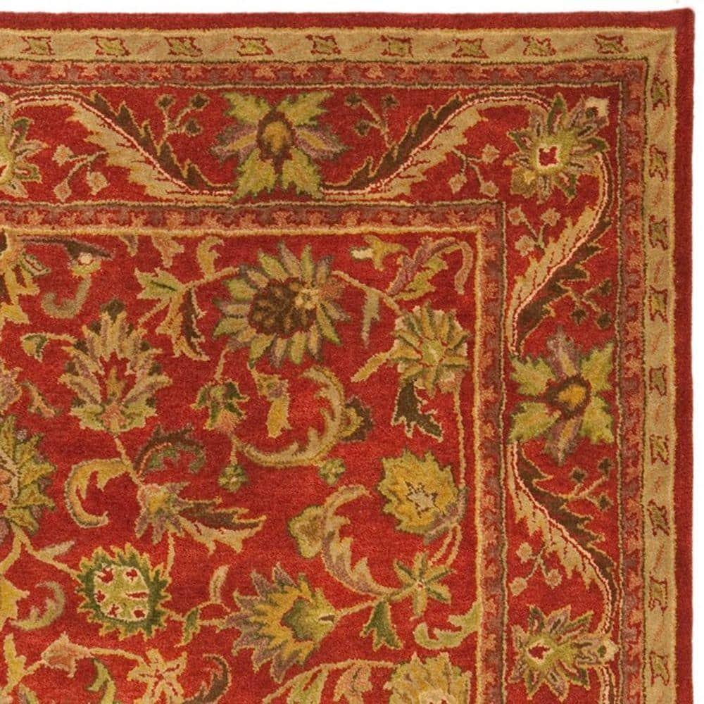Antiquity AT52 Hand Tufted Indoor Area Rug - Red/Red - 8'3"x11' - Safavieh