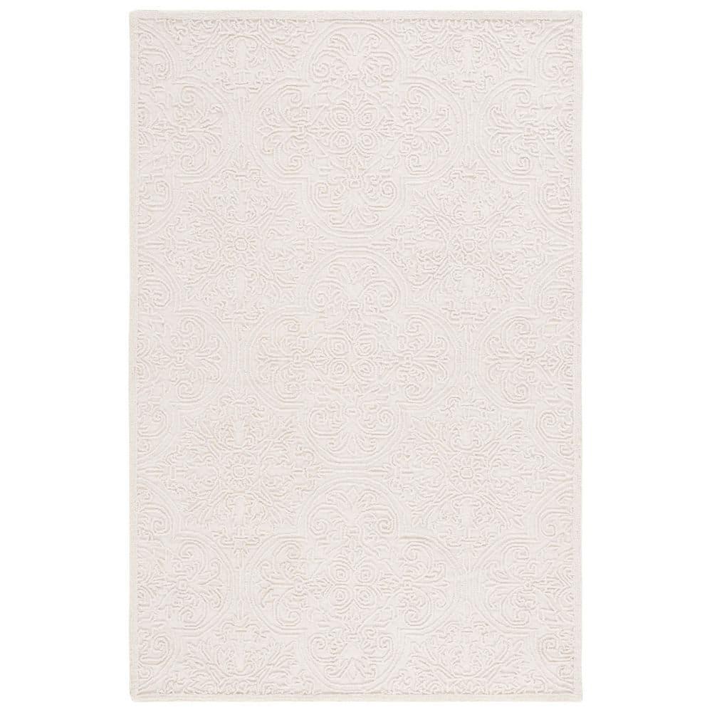 Martha Stewart Trace - MSR3511 - Indoor Hand Tufted Area Rugs - Ivory - 4'x6'