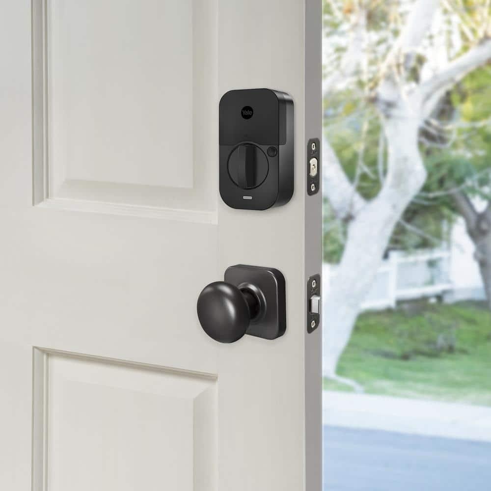 Assure Lock 2; Smart Door Lock with WiFi and Touchscreen Keypad; Black Suede