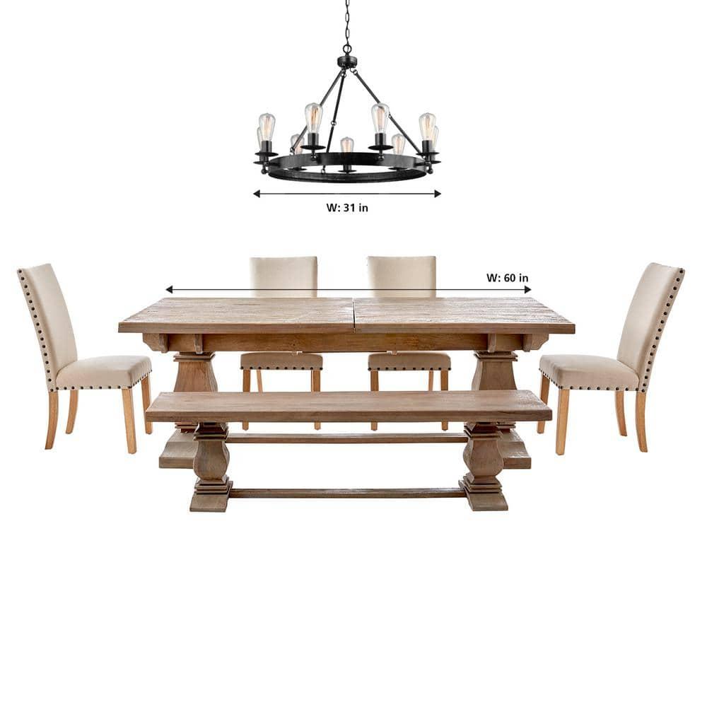 Rosswood Metal Chandelier (25"-31")