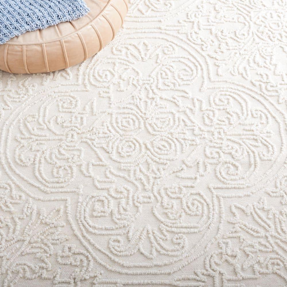 Martha Stewart Trace - MSR3511 - Indoor Hand Tufted Area Rugs - Ivory - 4'x6'