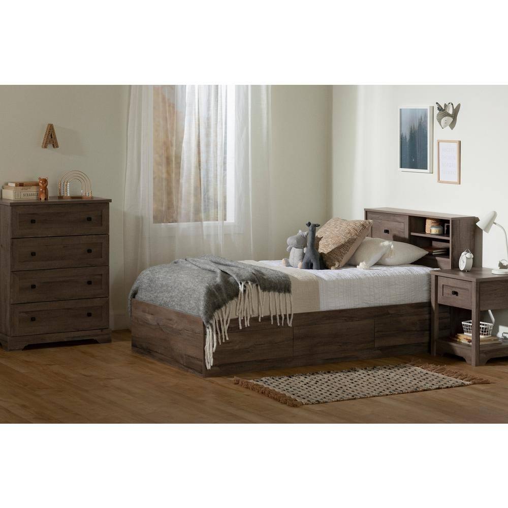 South Shore Hazen, Farmhouse Bed, Twin Brown