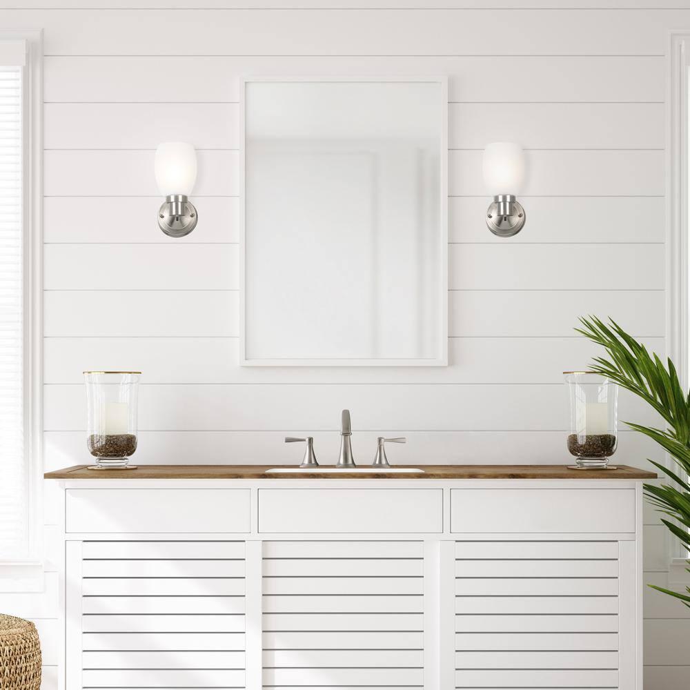 Design House  Lydia Wall Light in Satin Nickel