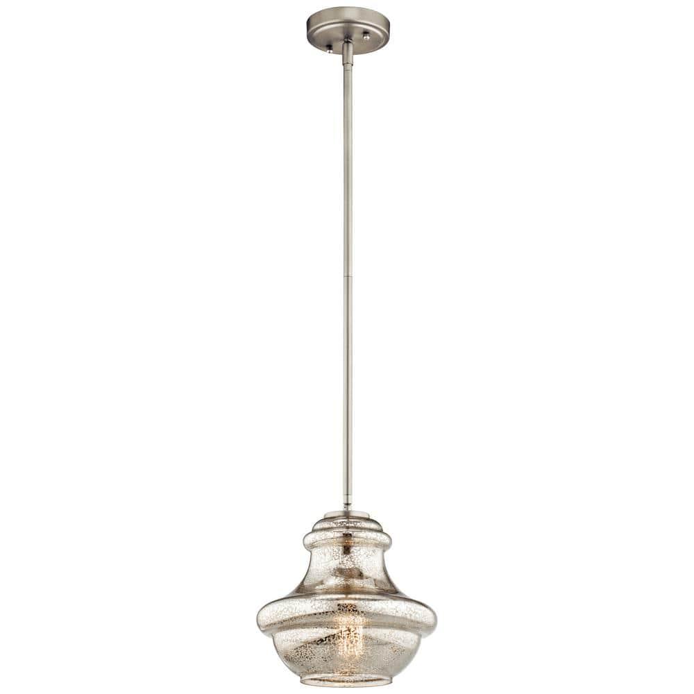 Kichler Lighting Everly 1 - Light Pendant in  Brushed Nickel