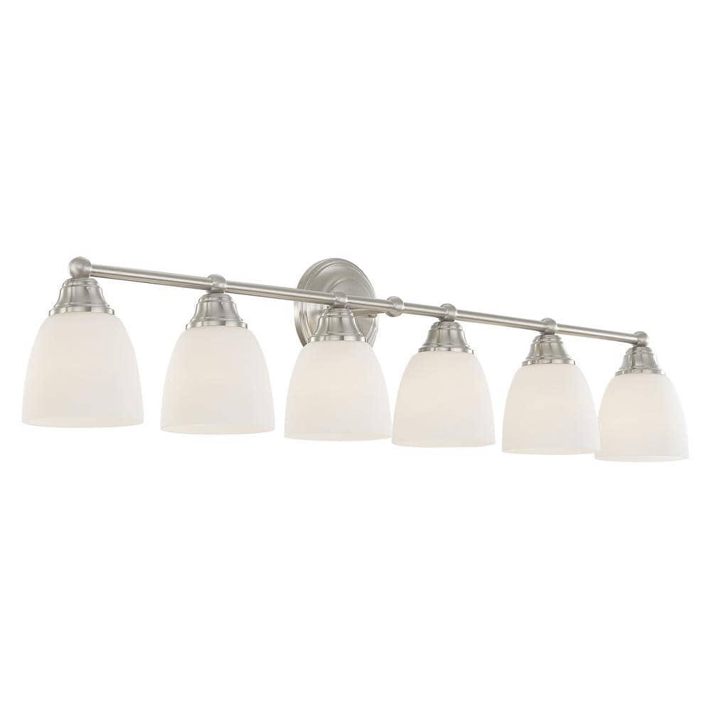Livex Lighting Somerville 6 - Light Vanity in  Brushed Nickel