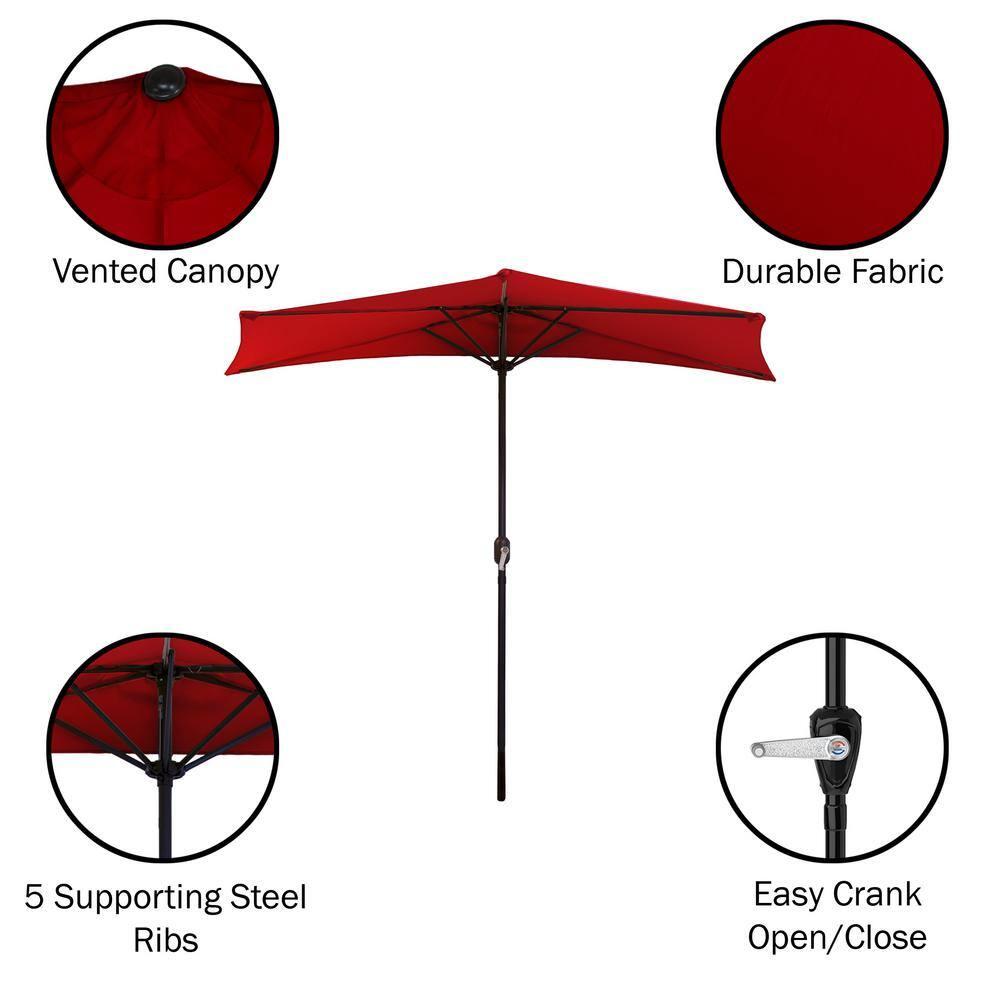 Patson 9' Half Market Umbrella