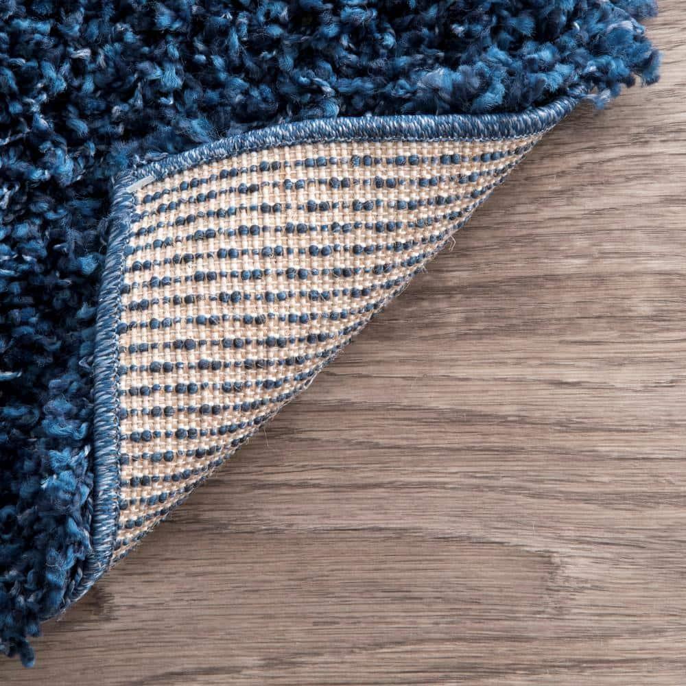 Marleen Plush Shag Navy 12 ft. x 15 ft. Area Rug