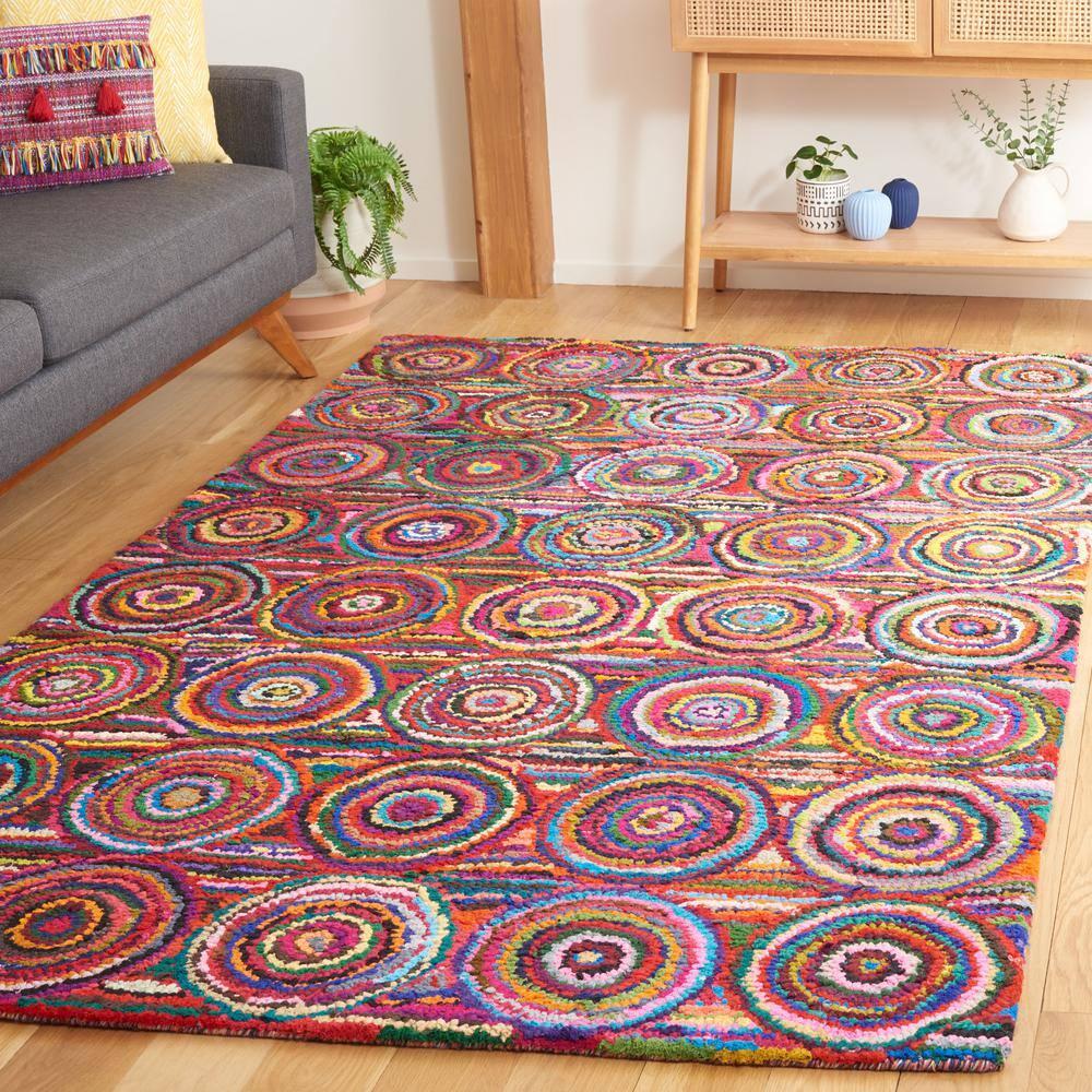 Nantucket NAN143 Hand Tufted Indoor Accent Rug - Pink/Multi - 2'x3' - Safavieh.