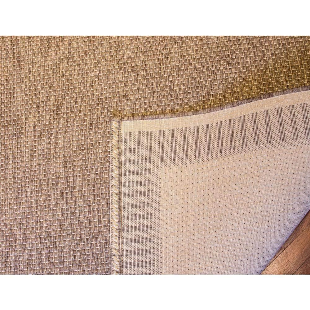 Couristan Recife Wicker Stitch Area Rug, 8'6" x 13', Cocoa-Natural