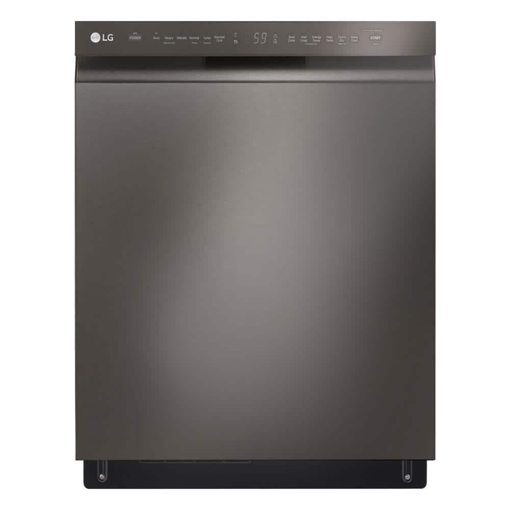 LG 24 in. PrintProof Stainless Steel Front Control Dishwasher with QuadWash, 3rd Rack & Dynamic Dry, 48 dBA