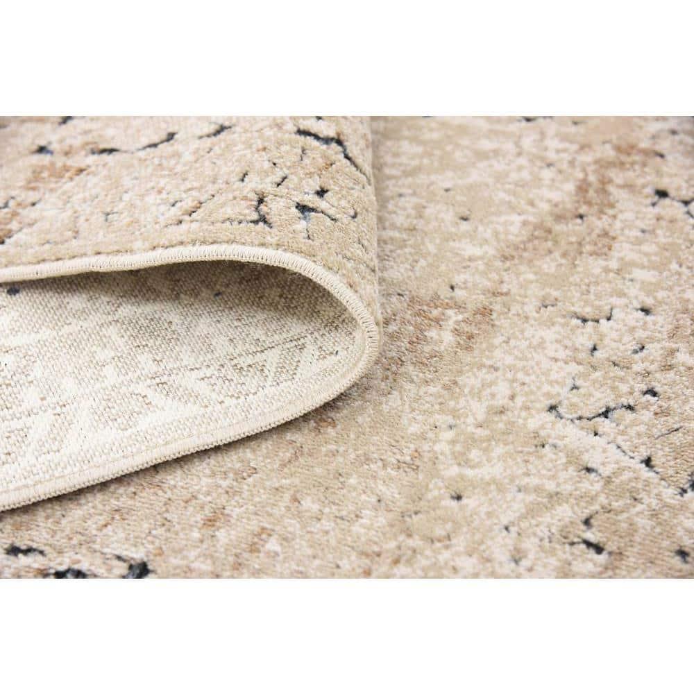Unique Loom Chateau Collection Area Rug - Jefferson (5' 1" x 8' Rectangle Beige/Light Brown)