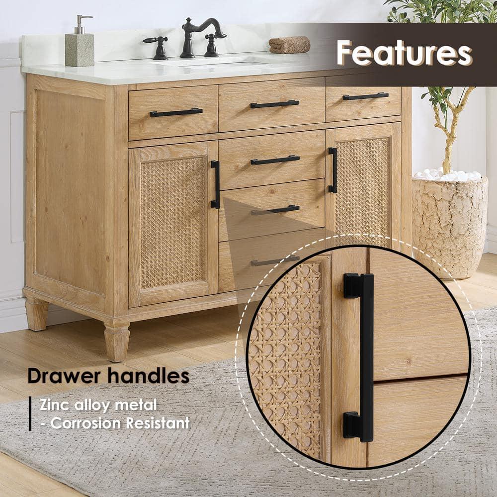 Solana 47.2" Single Bathroom Vanity Base Only in Weathered Fir