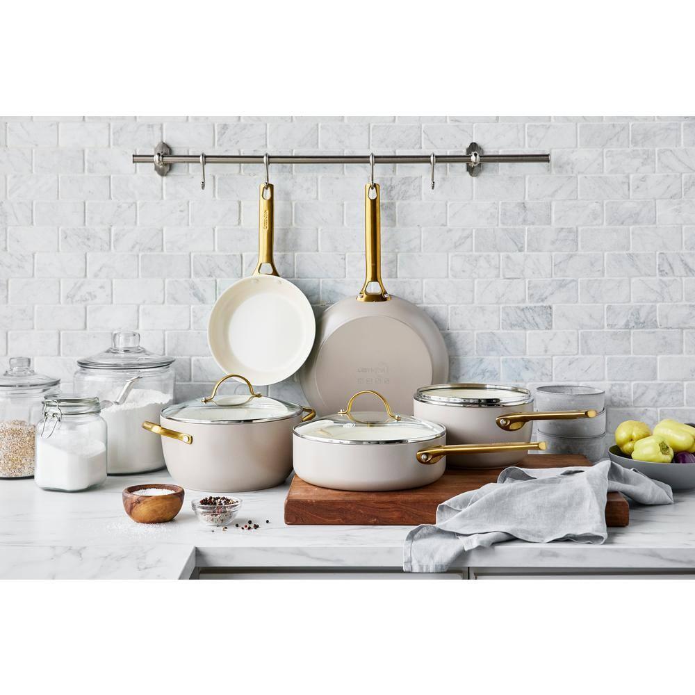 GreenPan ™ Reserve Taupe 10-Piece Ceramic Non-Stick Cookware Set with Bonus Cookbook