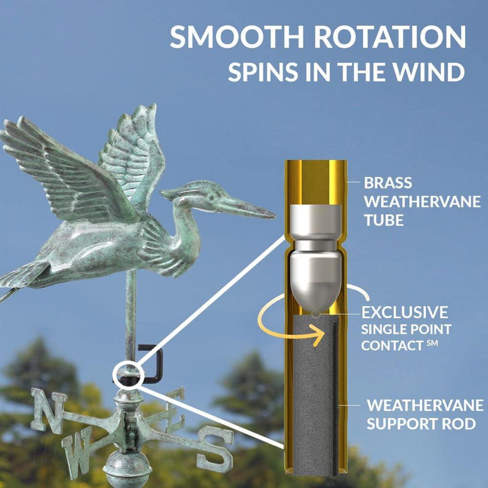 Good Directions Heron 26'' H Metal Animals Weathervane