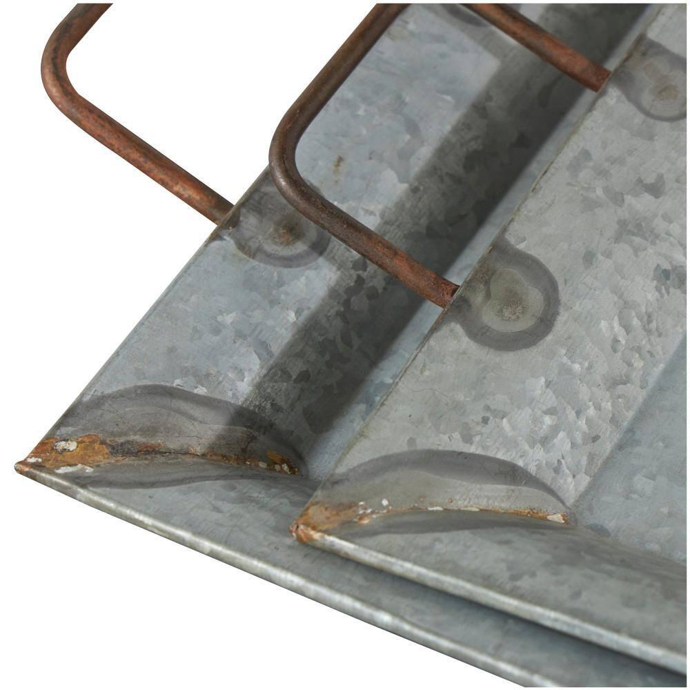 Farmhouse Rustic Serving Tray Set Gray 2pk - Olivia & May