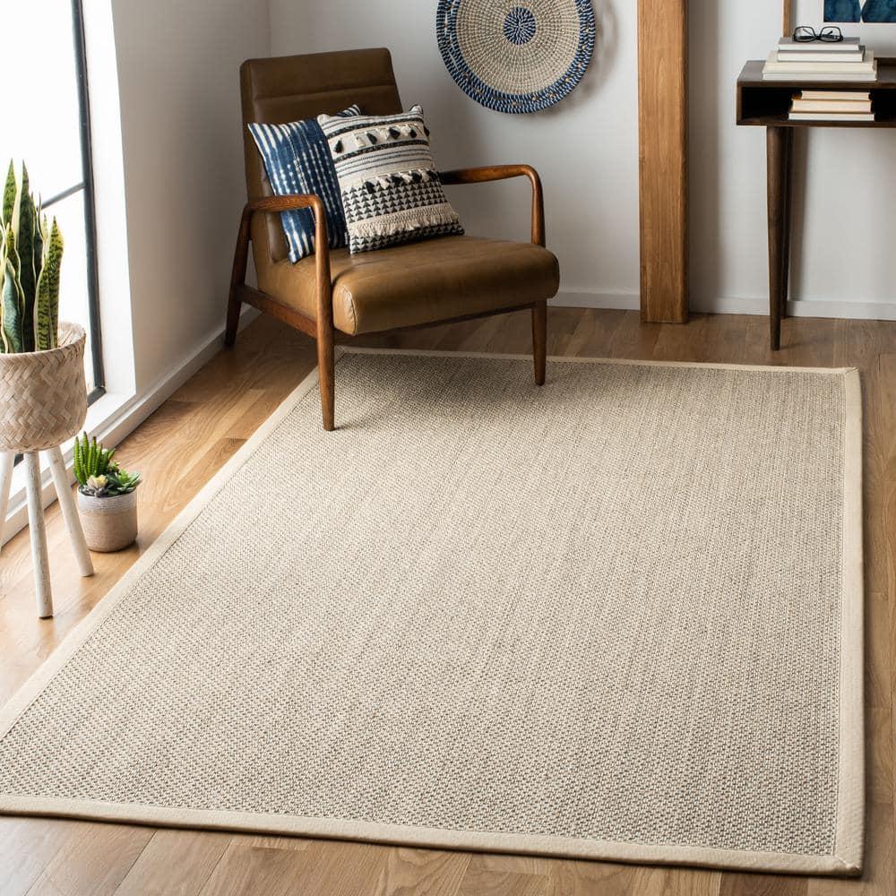 Natural Fiber NF143 Power Loomed Indoor Area Rug - Marble/Beige - 5'x8' - Safavieh